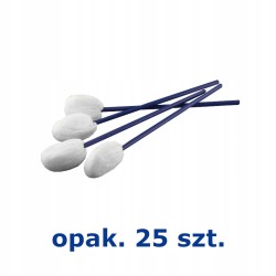 Waciki kuliste włókninowe na plastikowym patyku 25 szt.